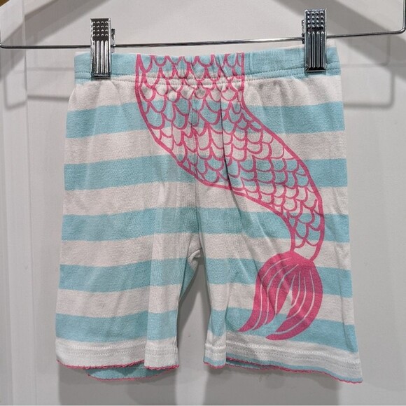 Carter's mermaid blue striped pajamas PJ set girls size 5 - Picture 6 of 7